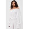 Norma Kamali Women’s Peasant Bodysuit(Snow White)