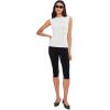 Norma Kamali Womens Sleeveless Top(Snow White)