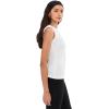 Norma Kamali Womens Sleeveless Top(Snow White)