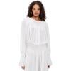 Norma Kamali Women’s Peasant Bodysuit(Snow White)