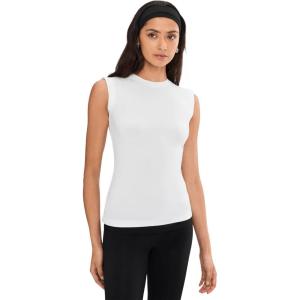 Norma Kamali Womens Sleeveless Top(Snow White)