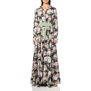 Norma Kamali Women’s Super Oversized Boyfriend Nk Shirt Flared Gown(Peony)