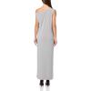Norma Kamali Womens Drop Shoulder Long Dress W/Side Slit(Grey)