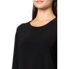 Norma Kamali Womens Oversized Long Sleeve Dress to Midcalf(Black)