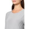 Norma Kamali Womens Short Sleeve Boxy Dress to Midcalf(Grey)