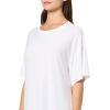 Norma Kamali Womens Short Sleeve Boxy Dress to Midcalf(Snow White)