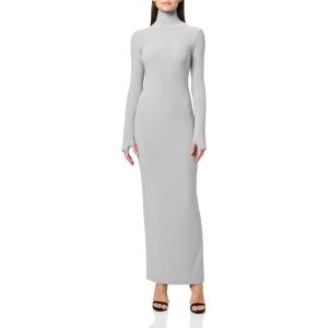 Norma Kamali Womens Turtle Long Dress(Grey)