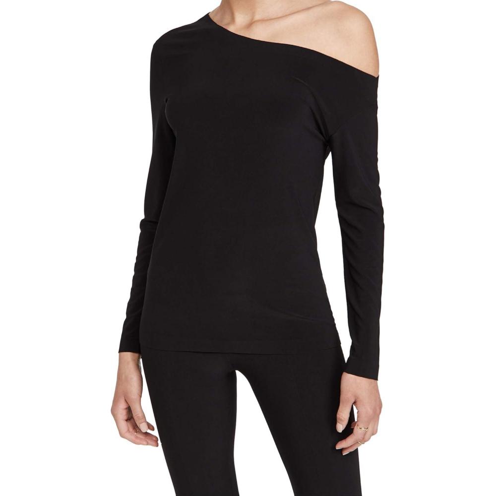 image:imageNorma Kamali Womens Long Sleeve Drop Shoulder TopBlack