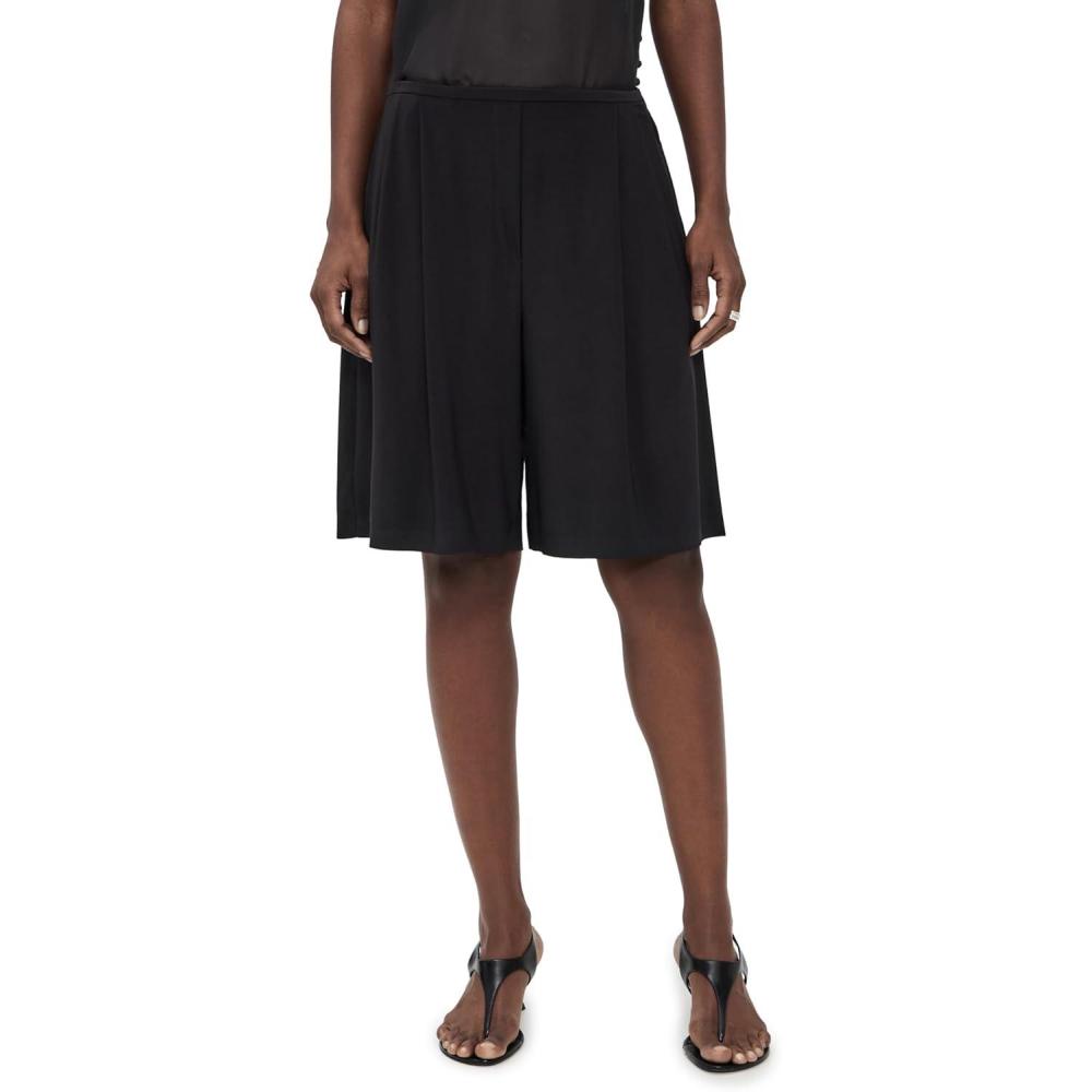image:imageNorma Kamali Womens Mens Pleat Bermuda ShortsBlack