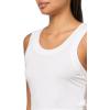 Norma Kamali Women’s Cropped Racer Tee(Snow White)