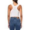 Norma Kamali Women’s Cropped Racer Tee(Snow White)