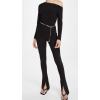 Norma Kamali Women’s Long Sleeve Drop Shoulder Top(Black)