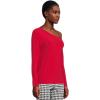 Norma Kamali Women’s Long Sleeve Drop Shoulder Top(Tiger Red)