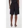 Norma Kamali Women’s Mens Pleat Bermuda Shorts(Black)