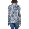 Norma Kamali Womens Nk Shirt W/Collar Stand(Black/Navy Denim Prt)