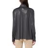 Norma Kamali Women’s Nk Shirt W/Collar Stand(Charcoal)