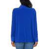 Norma Kamali Womens Nk Shirt W/Collar Stand(Electric Blue)