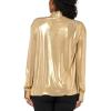 Norma Kamali Women’s Nk Shirt W/Collar Stand(Gold)