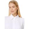 Norma Kamali Womens Nk Shirt W/Collar Stand(Snow White)