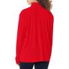 Norma Kamali Womens Nk Shirt W/Collar Stand(Tiger Red)