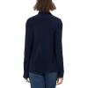 Norma Kamali Womens Nk Shirt W/Collar Stand(True Navy)