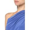 Norma Kamali Women’s One Shoulder Peasant Top(Military Blue)