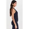 Norma Kamali Women’s Simple Vest(True Navy Pinstripe)