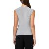 Norma Kamali Womens Sleeveless Top(Grey)