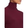 Norma Kamali Womens Slim Fit Long Sleeve Turtle Top(Plum)