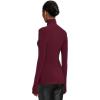 Norma Kamali Womens Slim Fit Long Sleeve Turtle Top(Plum)