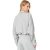 Norma Kamali womens Super Oversized Boyfriend Nk Shirt Bodysuit(Dove)