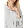 Norma Kamali womens Super Oversized Boyfriend Nk Shirt Bodysuit(Dove)