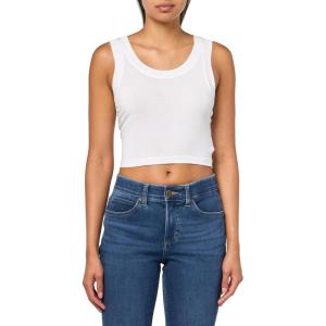 Norma Kamali Women’s Cropped Racer Tee(Snow White)