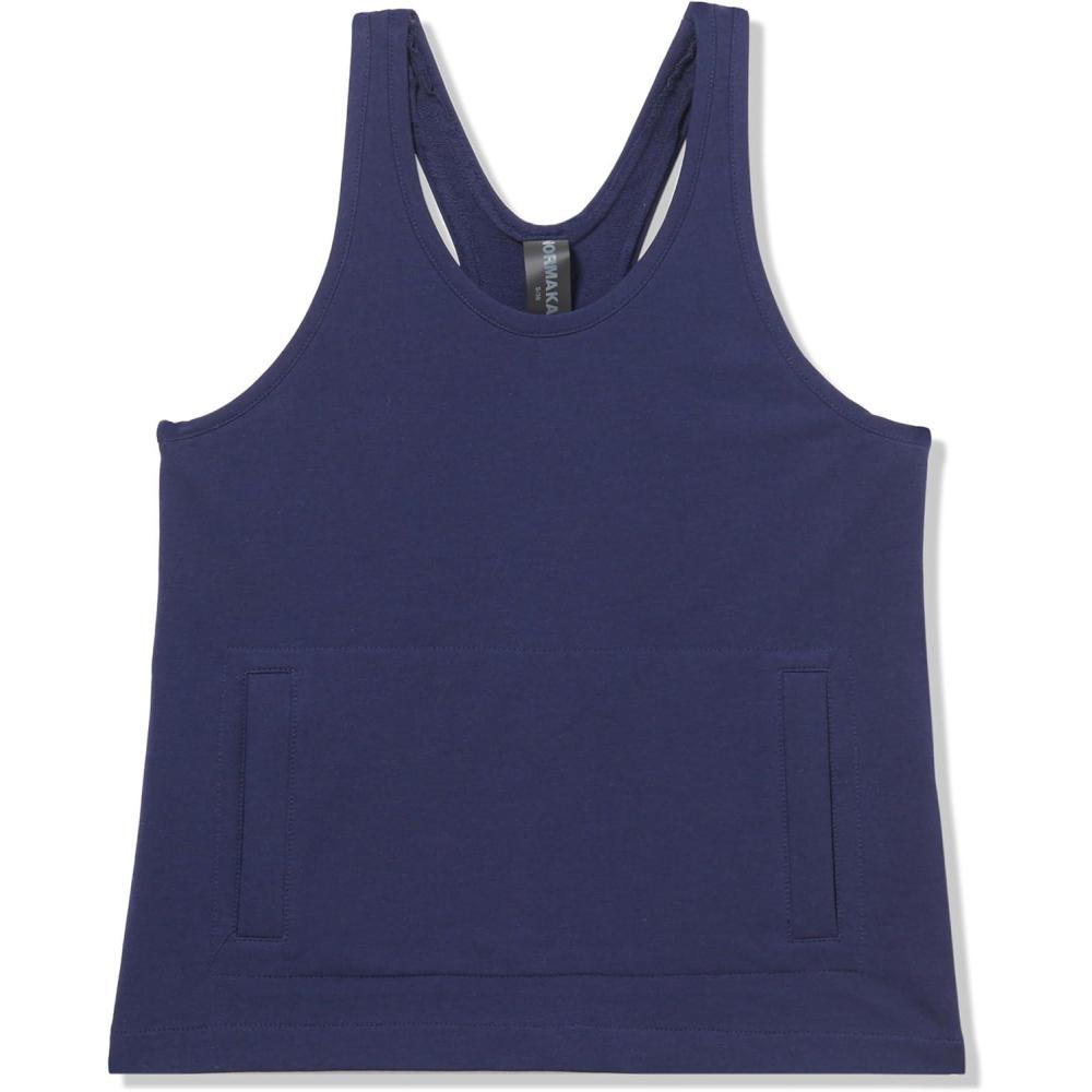 image:imageNorma Kamali Womens Racer Tailored Terry Tank TopTrue Navy