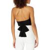 Norma Kamali Womens Halter Wrap TopCami Shirt(Black)
