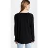 Norma Kamali Women’s Kamali Kulture Long Sleeve Crew Top(Black)