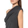 Norma Kamali Women’s Lazy Diana Top(Dark Grey)