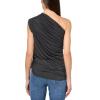 Norma Kamali Women’s Lazy Diana Top(Dark Grey)