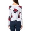 Norma Kamali Women’s Long Sleeve Crew Top Short(Red Rose)