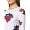 Norma Kamali Women’s Long Sleeve Crew Top Short(Red Rose)