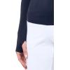 Norma Kamali Women’s Long Sleeve Crew Top(True Navy)