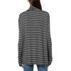 Norma Kamali Women’s Long Sleeve Turtleneck Easy Fit Top(Black/Grey)