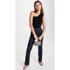 Norma Kamali Women’s One Shoulder Peasant Top(Black)