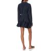 Norma Kamali Women’s Oversized Boyfriend Shirt with Ruffle