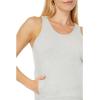 Norma Kamali Women’s Racer Tailored Terry Tank Top(Light Heather Grey)