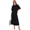 Norma Kamali Women’s Short Sleeve Boxy Top(Black 1)