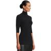 Norma Kamali Women’s Slim Fit Short Sleeve Turtle Top (24)(Midnight)