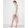 Norma Kamali womens One Shoulder Diagonal Tunic(Pearl)
