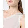 Norma Kamali womens One Shoulder Diagonal Tunic(Pearl)