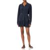 Norma Kamali Women’s Oversized Boyfriend Shirt with Ruffle